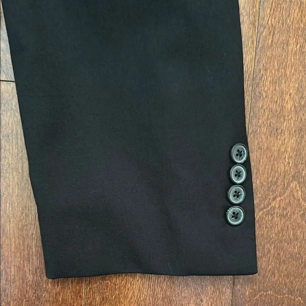 Pronto Uomo Black 100% Wool Blazer, Classic Style, Size 44 Short/38 Waist